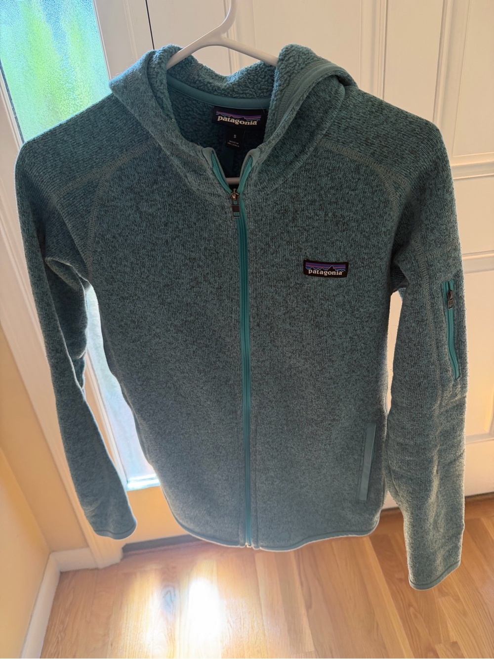 Patagonia Teal Full-Zip Hoodie Jacket